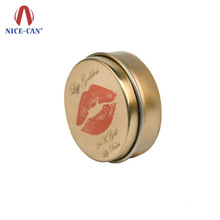 Nice-Can hot sale Packaging Boxes small custom round lip balm tin box/gift tin box/candy tin box